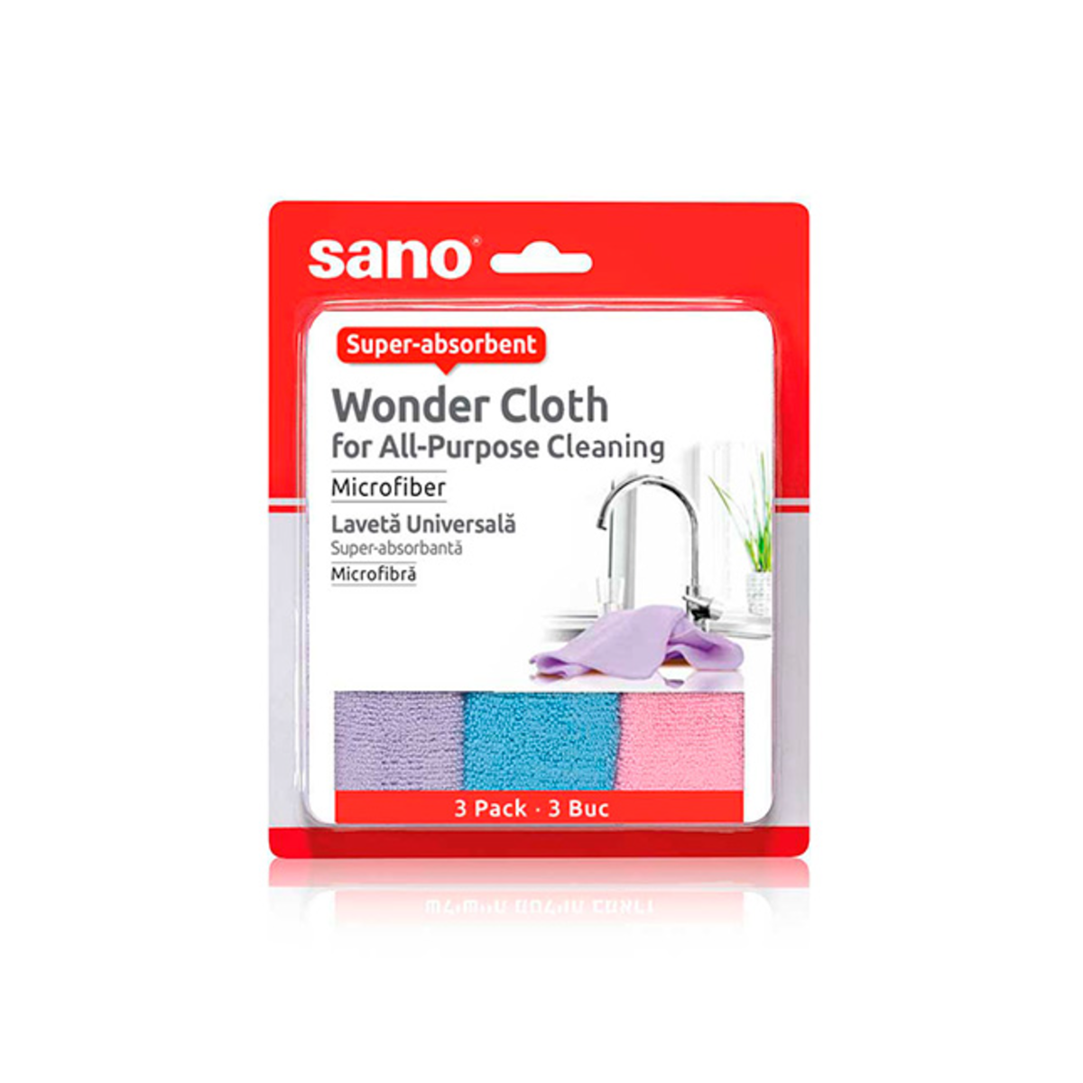 Sano Sushi Wonder microfiber cloths, 3 pcs