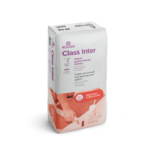 Adeziv CLASS INTER 25kg - Soluția Ideală pentru Placări Interioare