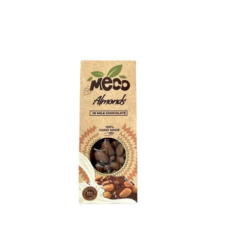 Milk Chocolate Covered Almonds - Meco 100g