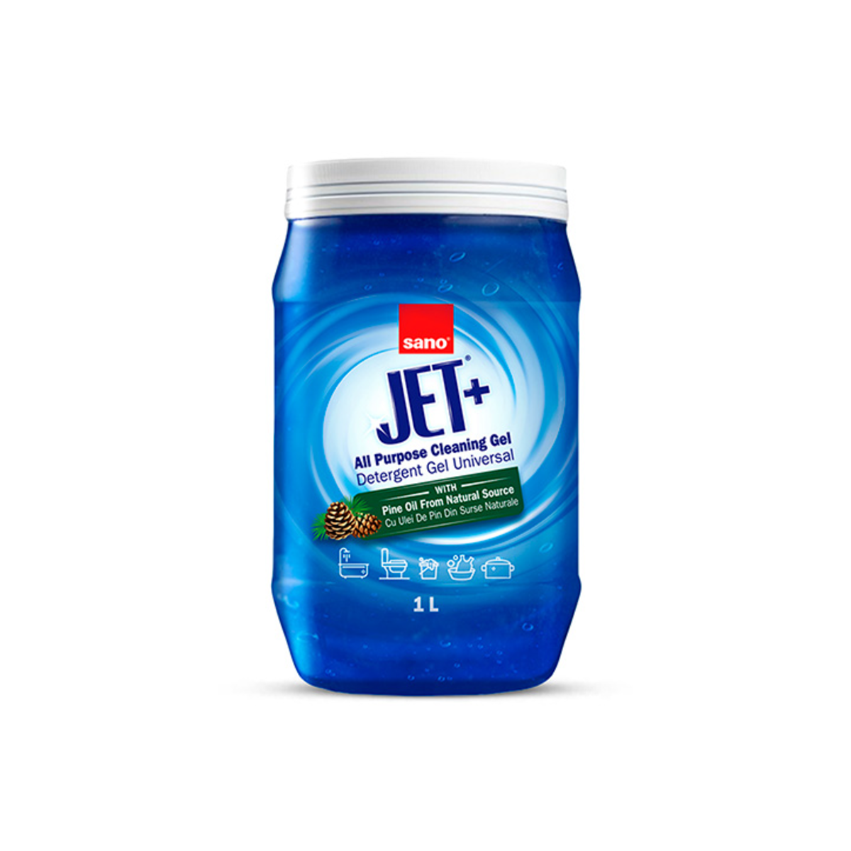 Sano Jet+ universal cleaning gel with pine oil, 1L