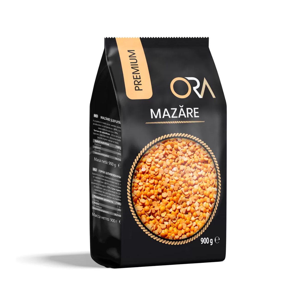 ORA Dried Peas, Premium Quality - 900g