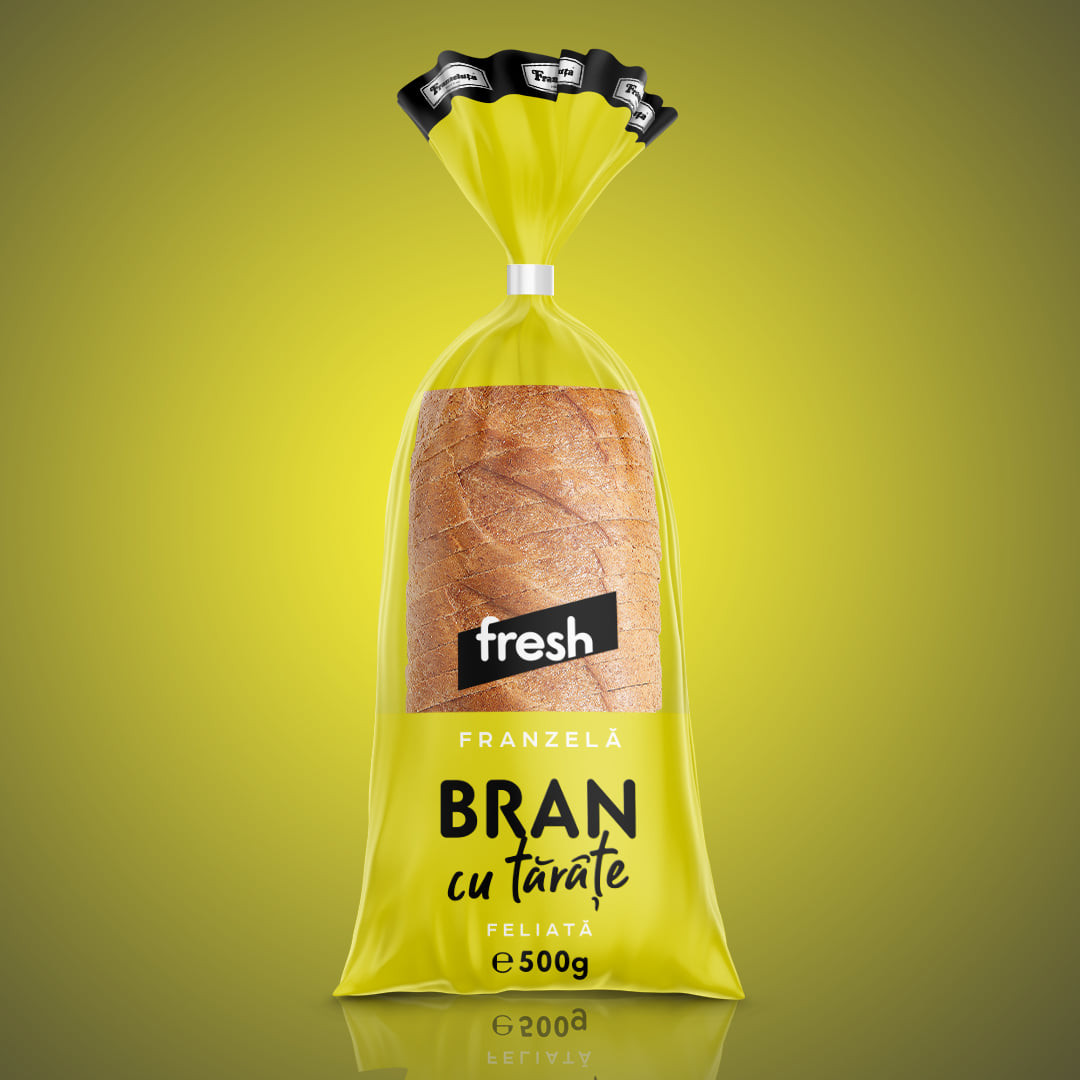 Franzeluța Bran with Bran Sliced Bread 500g