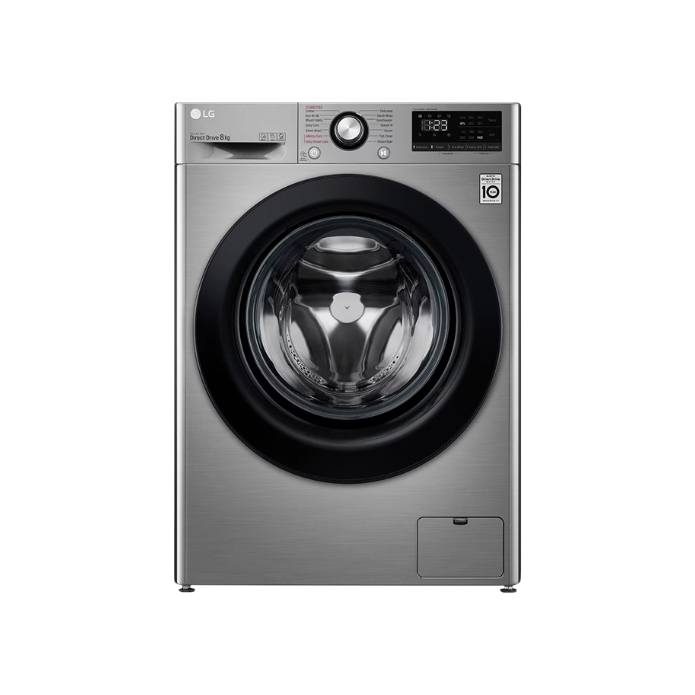LG Washing Machine F4WV308S6TE - 8 kg, 1400 rpm, Silver