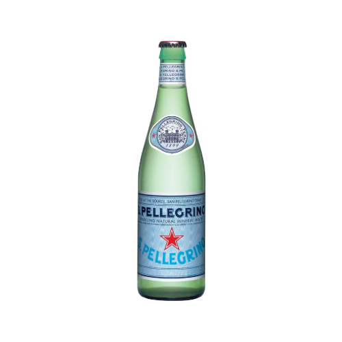 San Pellegrino Sparkling Natural Mineral Water, 1 Liter Glass Bottle